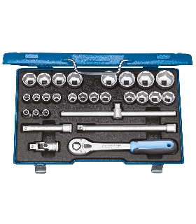 JUEGO DE LLAVES DE VASO 1/2"" 28 PZAS HEXAG. 10-36 MM 2682869 GEDORE